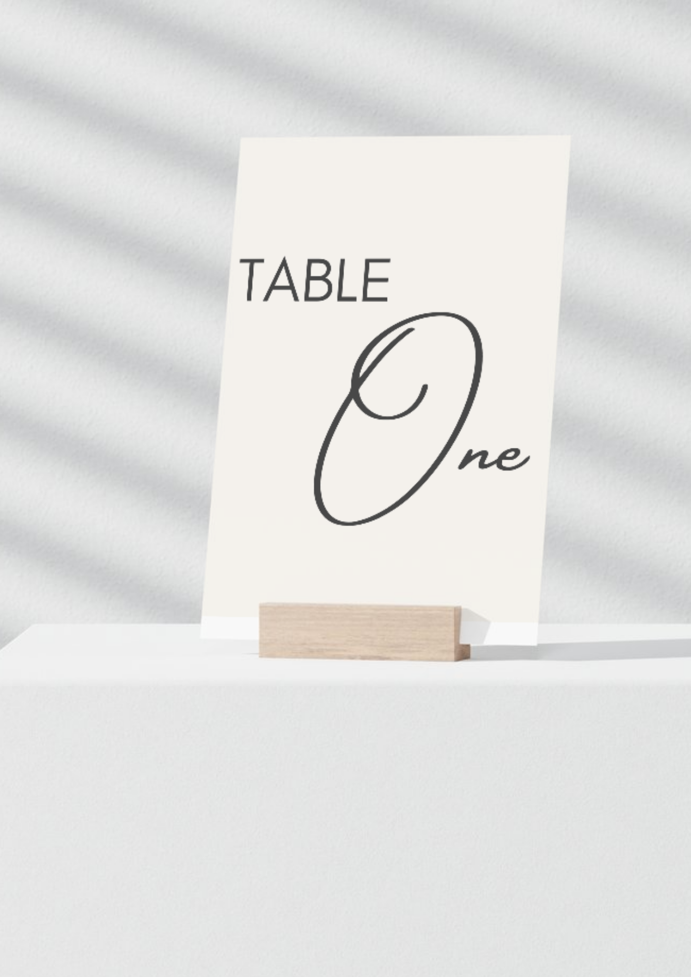 Slate Table Number