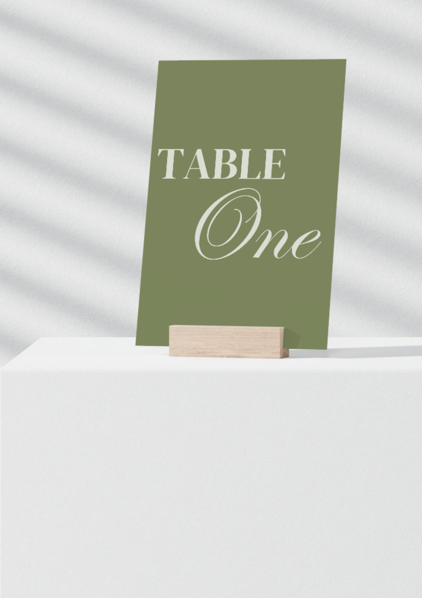 Effortless Table Number