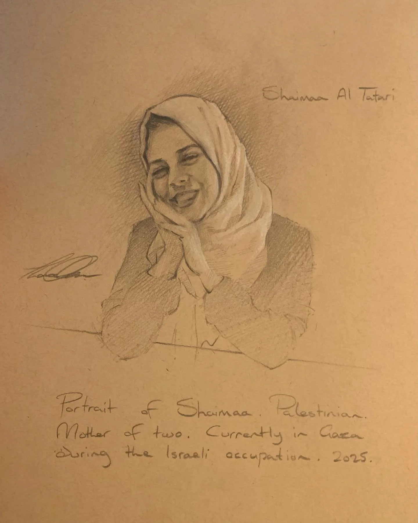 Portrait of @shaima_ttri 
.
Palestinian. Mother of two. Funds are currently being raised by @matthewcasby to help her and her family escape the occupation. You can find the links to donate in their bios.