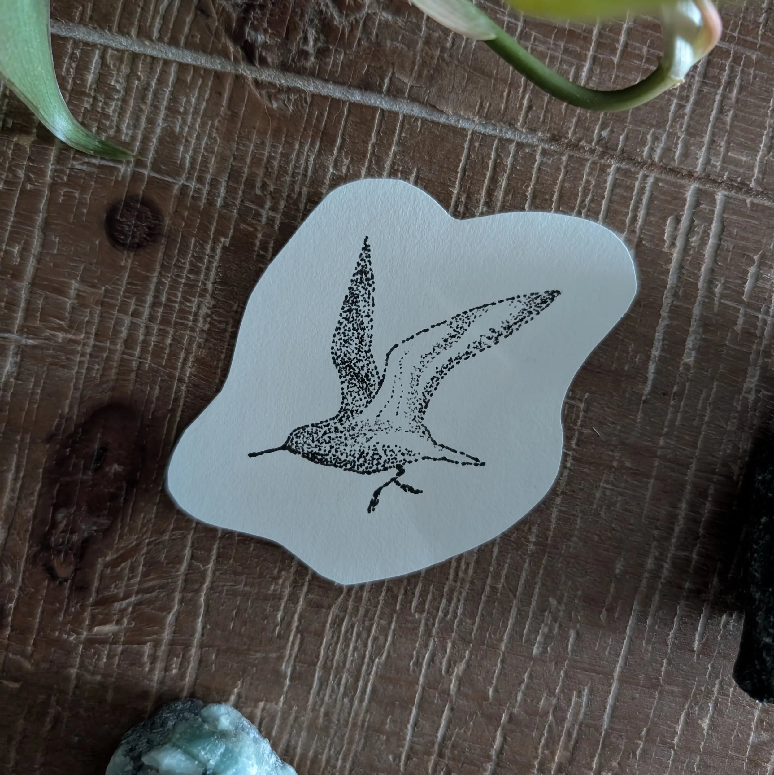 Red Knot - 2 inches - $50 - Repeatable - A talisman for long distance travelers 