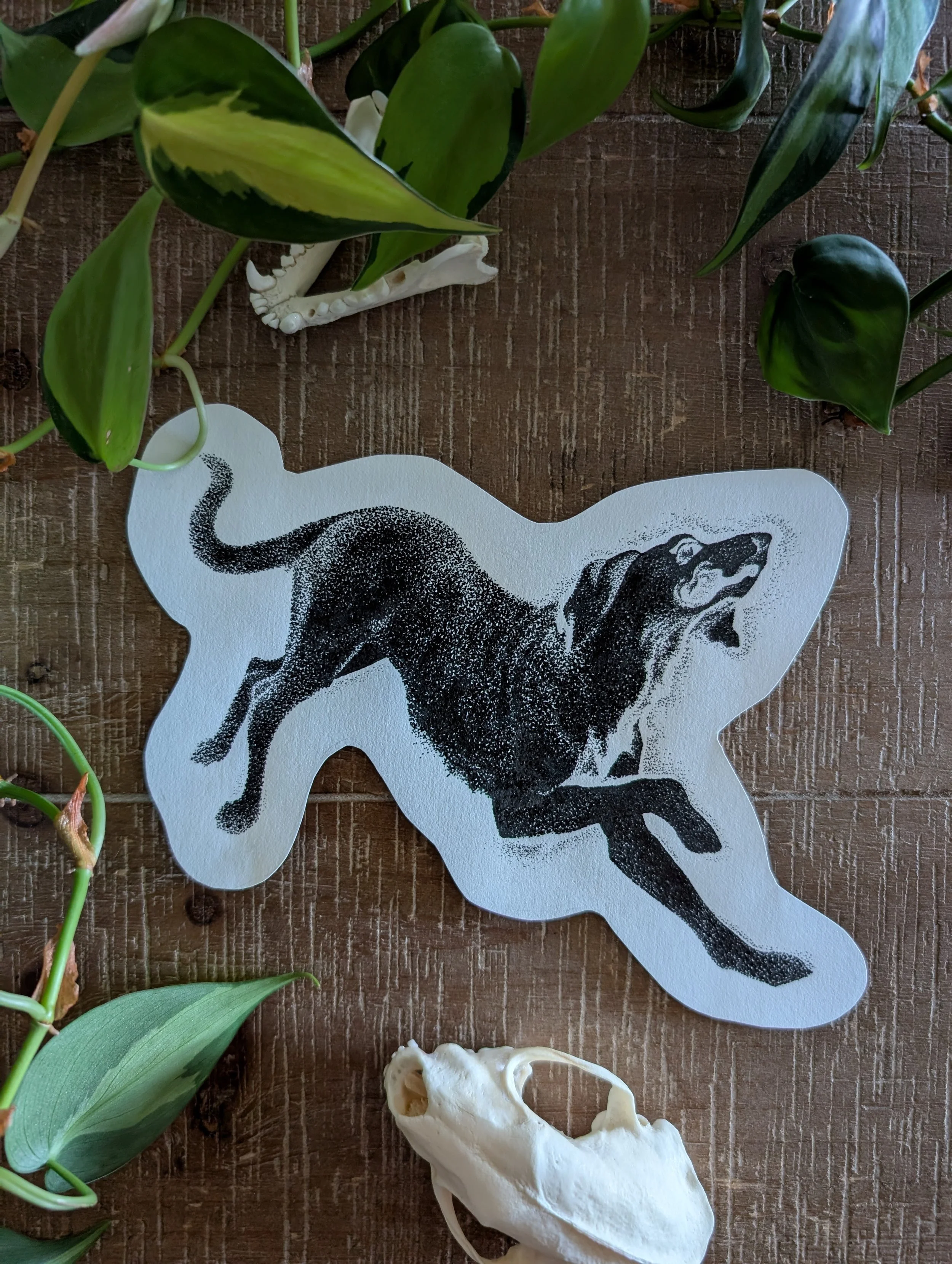 Sidney Paget's "The Coal-Black Hound" - 7 inches - Estimated sessions: 2-3 - Ideal placements: Rib, chest, hip, wrapping upper arm or thigh 