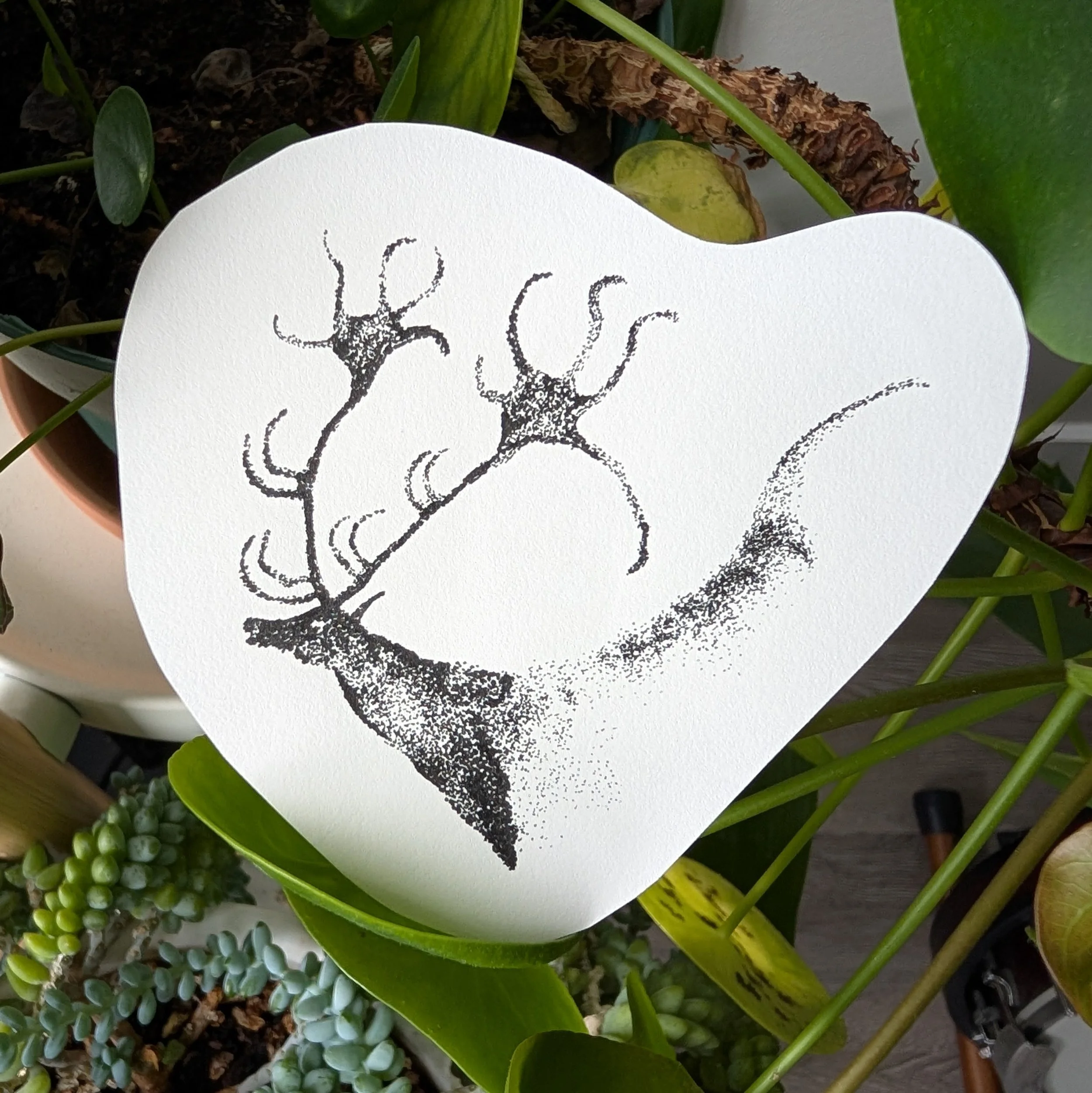 Lascaux - Black Stag - 3 inches - $200