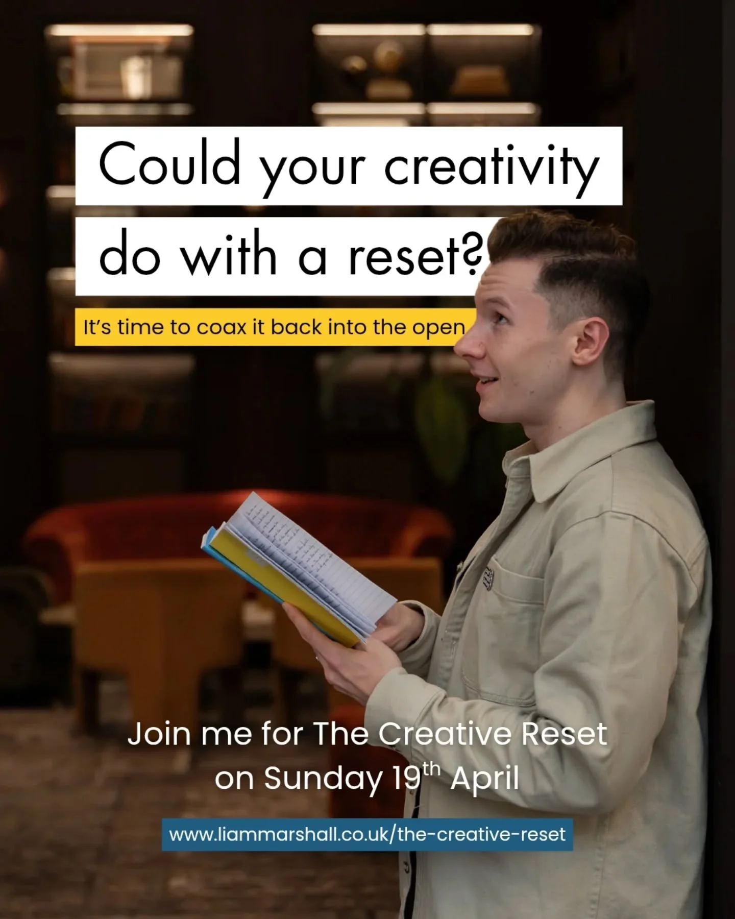 It's time to let your creativity roam free! 

✍️ Join me for The Creative Reset at Calderstones Park on Sunday 19th April. A one day creative writing retreat. 

A day to write, reflect, and reset - no performance, no expectations, just creativity, co