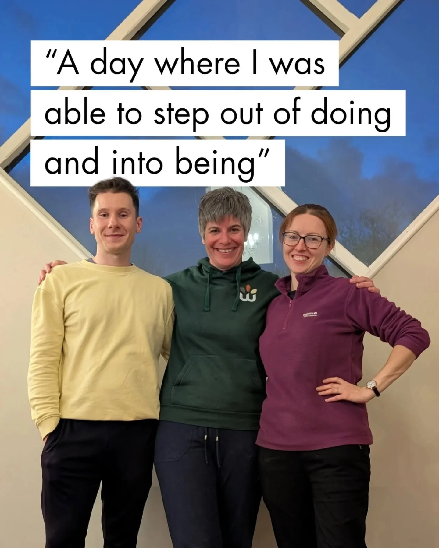"The retreat with Claire, Nicky, and Liam was akin to a warm hug" 🤗

We adore this feedback from our autumn retreat day. Our retreats are designed to help you spend time in the present moment, reconnecting with nature, your mind, and your 