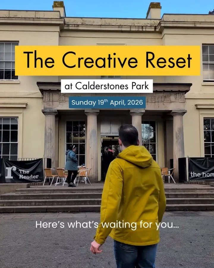 What&rsquo;s waiting for you at The Creative Reset?

A day of active relaxation and self-expression surrounded by good people and fuelled by good food, that&rsquo;s what. 

But if you&rsquo;re looking for more specifics, swipe through for a breakdown