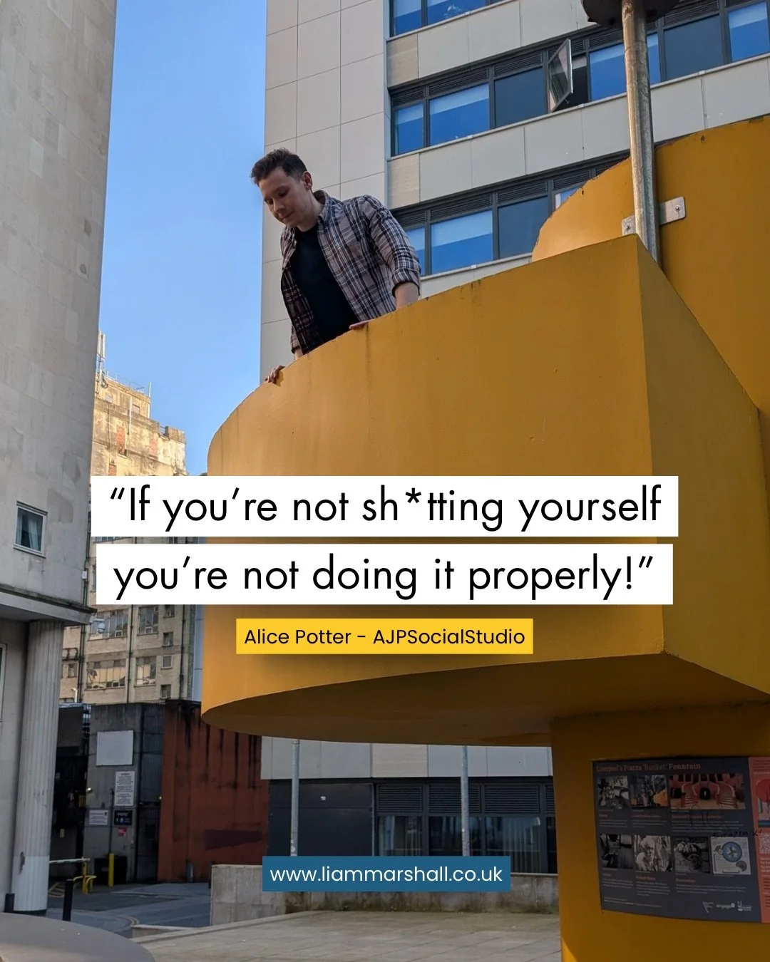 &ldquo;If you&rsquo;re not sh*tting yourself, you&rsquo;re not doing it properly.&rdquo;

Alice Potter (@ajpsocialstudio) dropped that pearl at @youngentrepreneursclubltd last night and I&rsquo;ve not stopped thinking about it. 

It&rsquo;s not just 