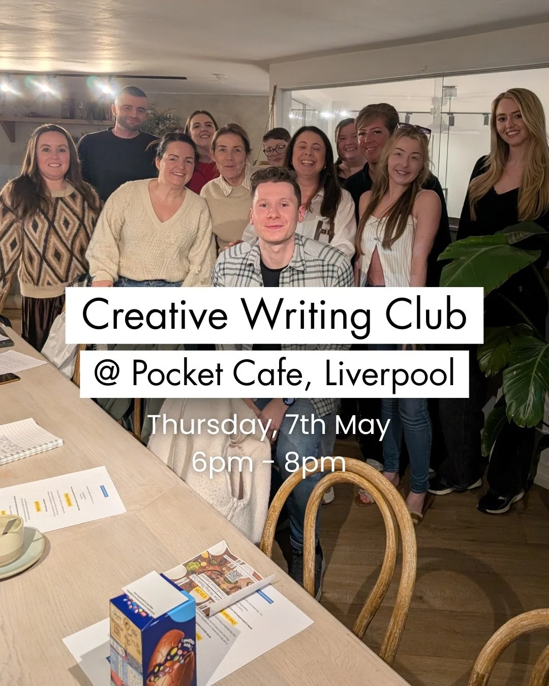 The next Creative Writing Club at @pocketcafebar is just a couple of weeks away. Have you got your ticket?

We&rsquo;ll be back for another session of writing, reflection and creative exploration on Thursday 7th May, from 6pm-8pm. 

No pressure. No e