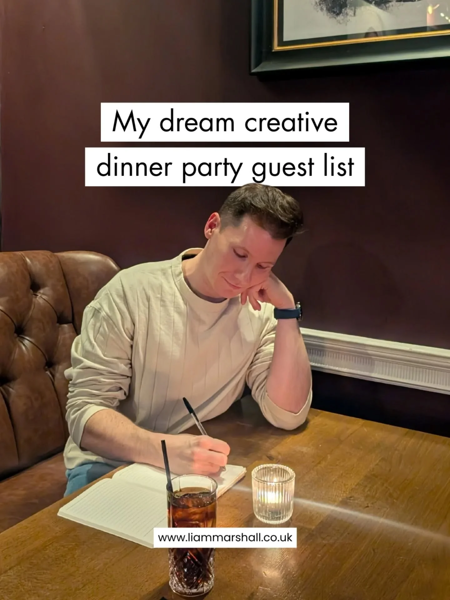 Who would you have around your table? 🍽️✍️

Join me for Creative Writing Dinner Club at @hawksmoorliverpool on Wednesday 13th May.

This evening is about coming together to connect through creativity and storytelling. You'll enjoy an incredible thre
