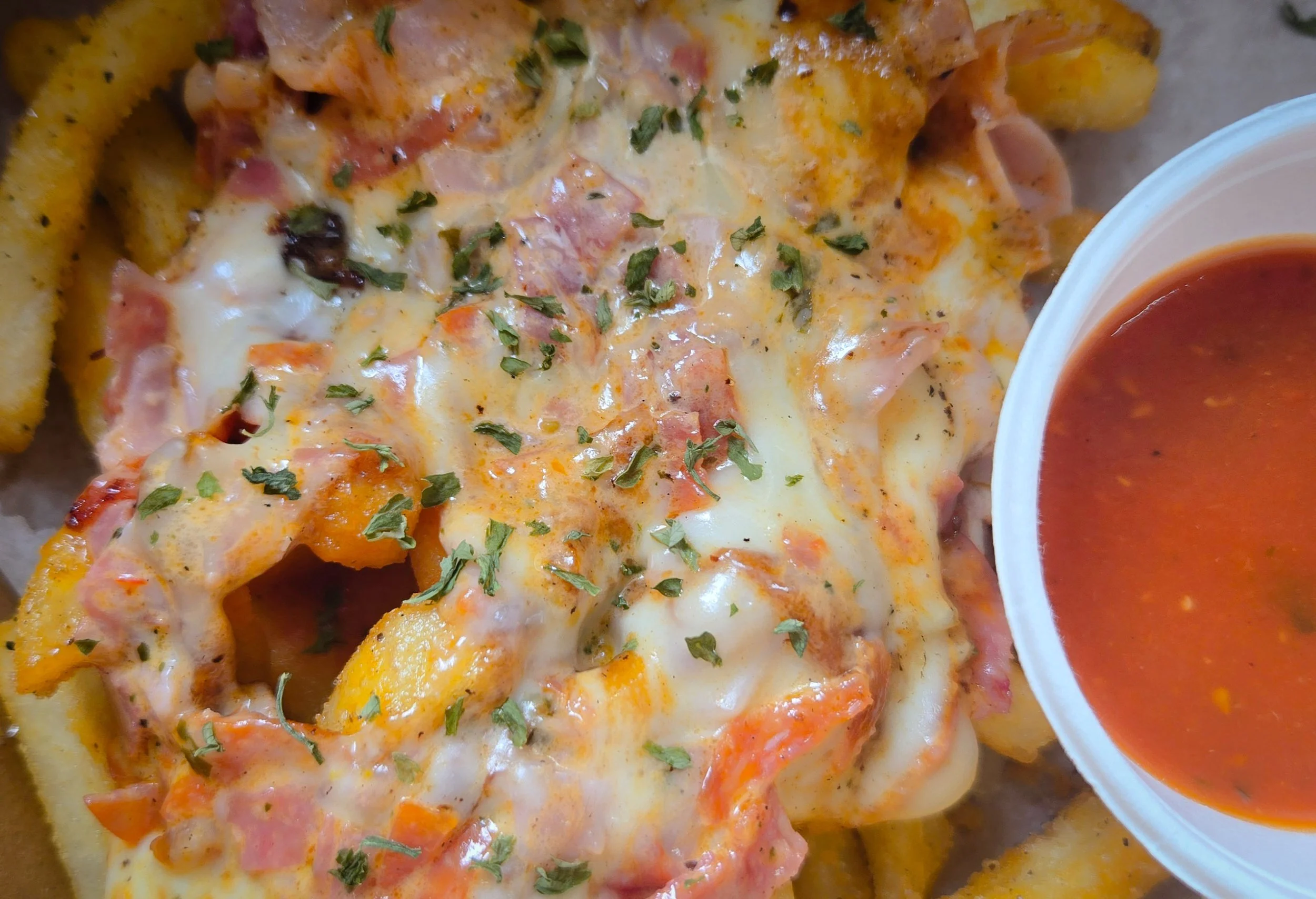 Loaded Fries: Pepperoni Pizza