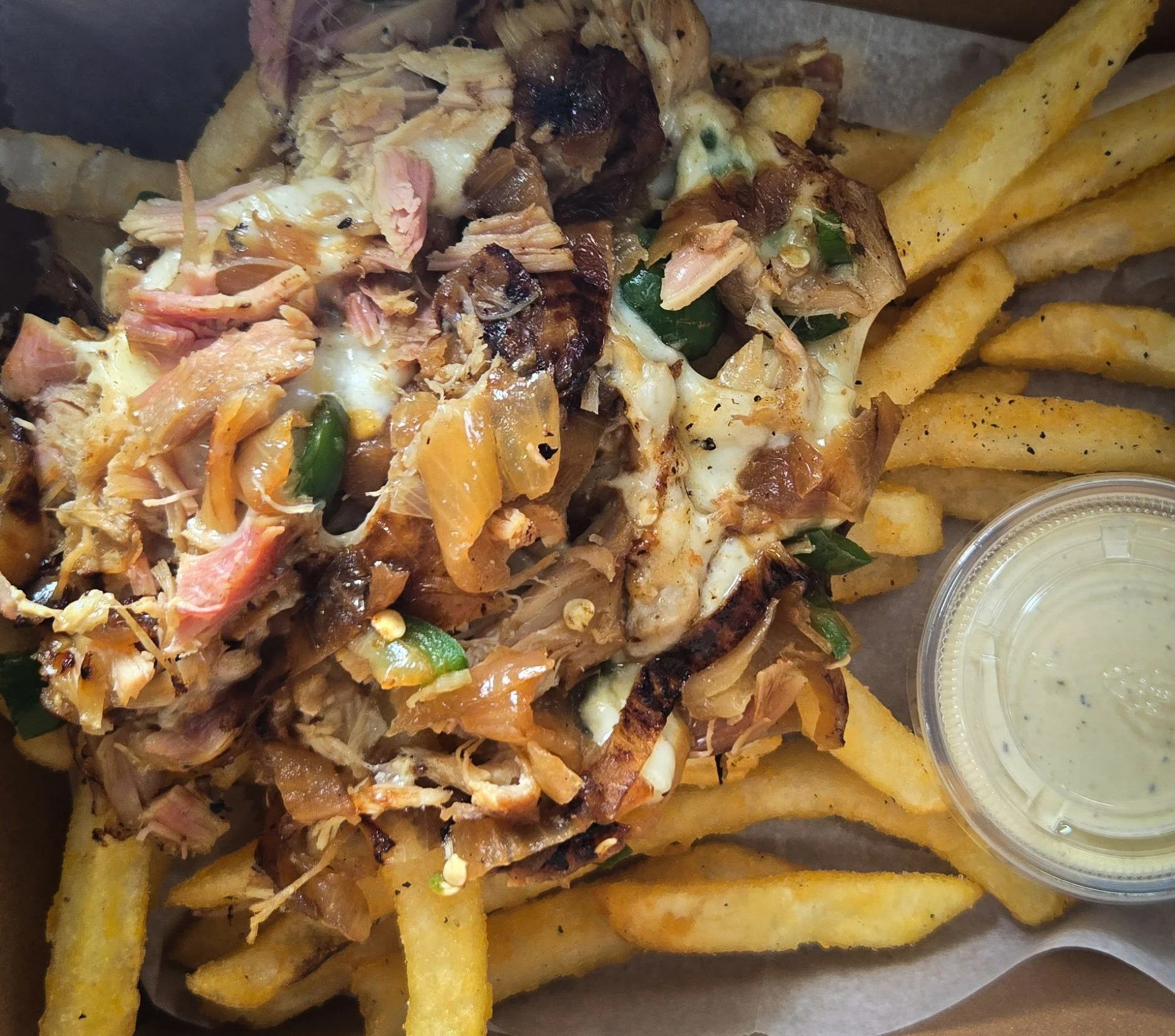 Loaded Fries: Chicken Philly