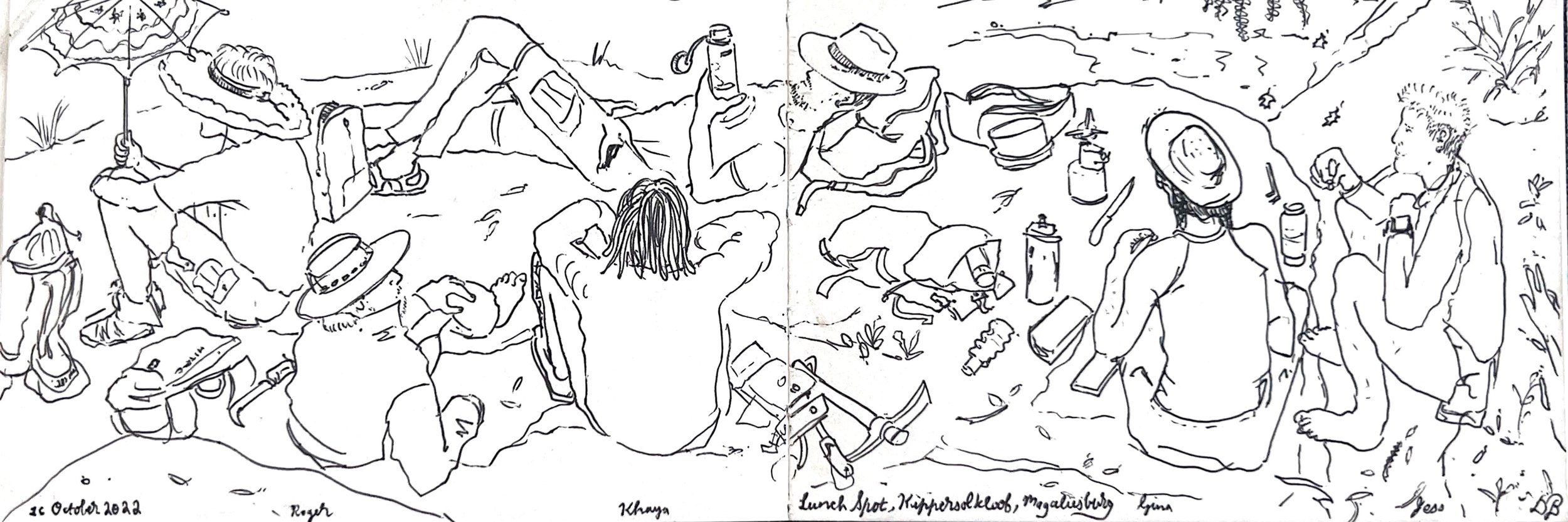 Drawing by David Brits: award-winning South African visual artist and sculptor. Sketch, Drawing, Drawing Book, Sculpture, Ouroboros, Public Sculpture, Carbon Fibre Sculpture. Cape Town, South Africa.