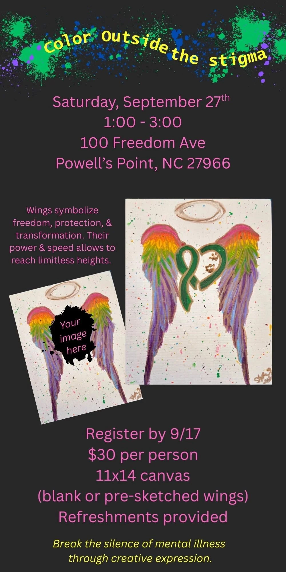 Color Outside the Stigma Paint Fundraiser