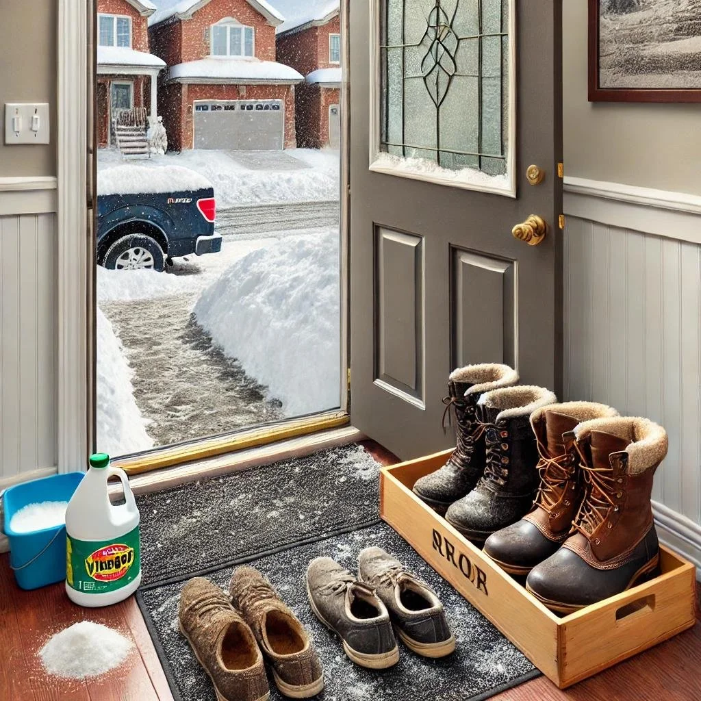 clean home in Burlington, Ontario during the winter