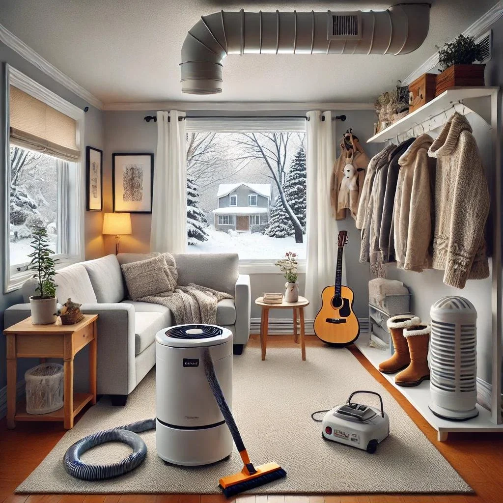 Vent cleaning, carpet cleaning in Burlington, Ontario during the winter