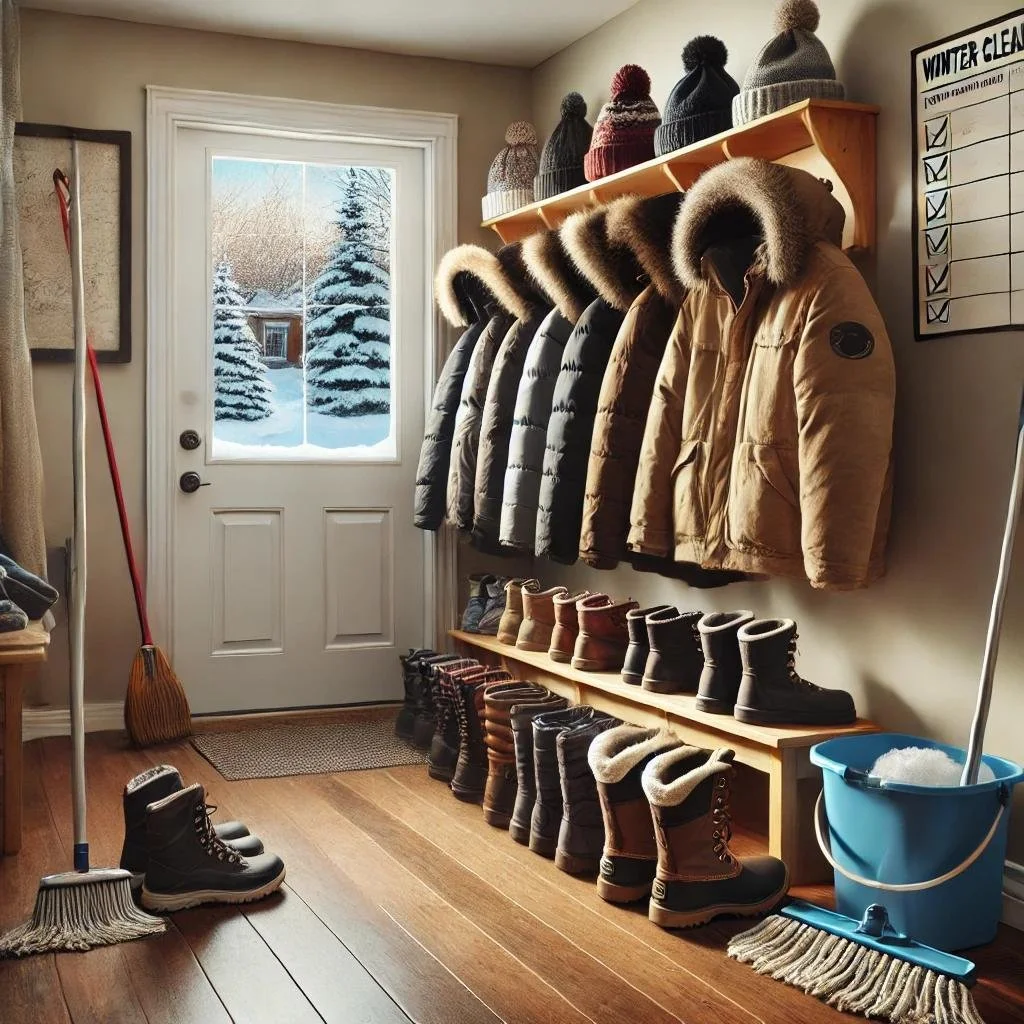 A clean home in Burlington Ontario during the winter