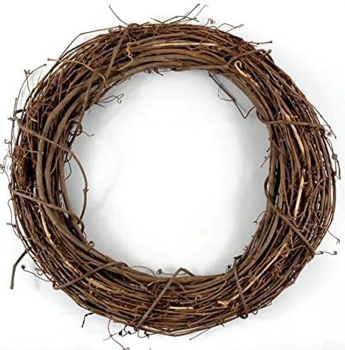 Grapevine wreath with flowers