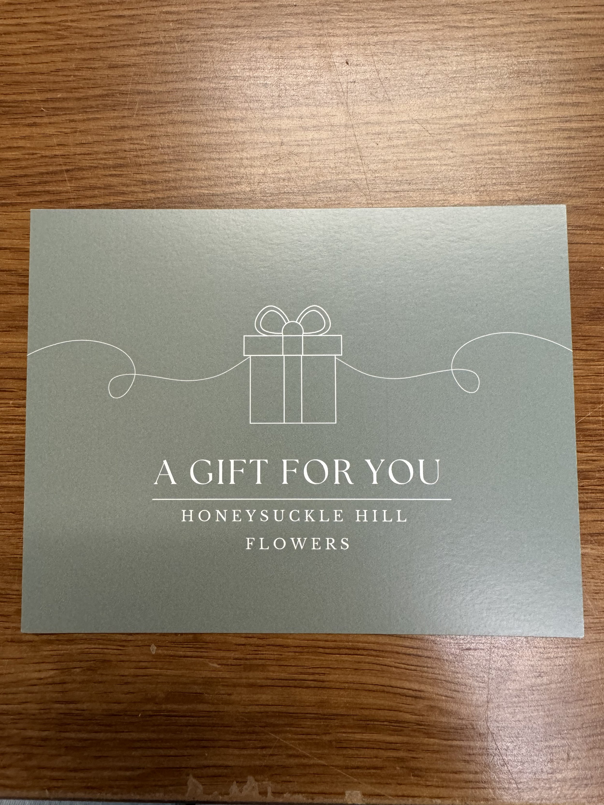 Honeysuckle Hill Gift Card