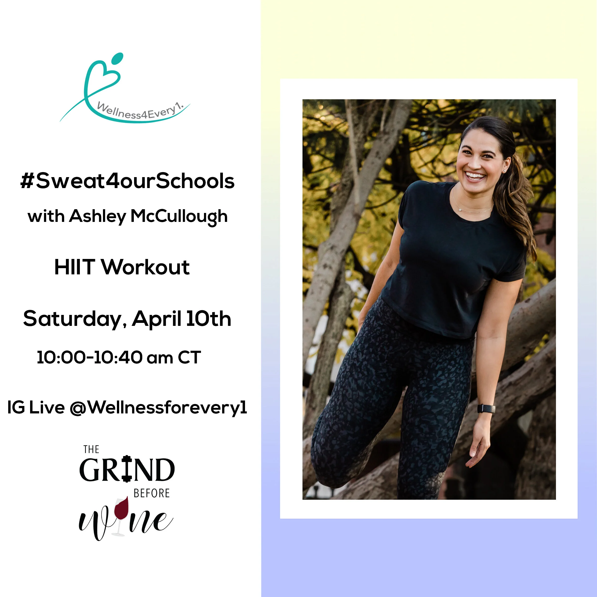 #Sweat4ourSchools with Ashley McCullough