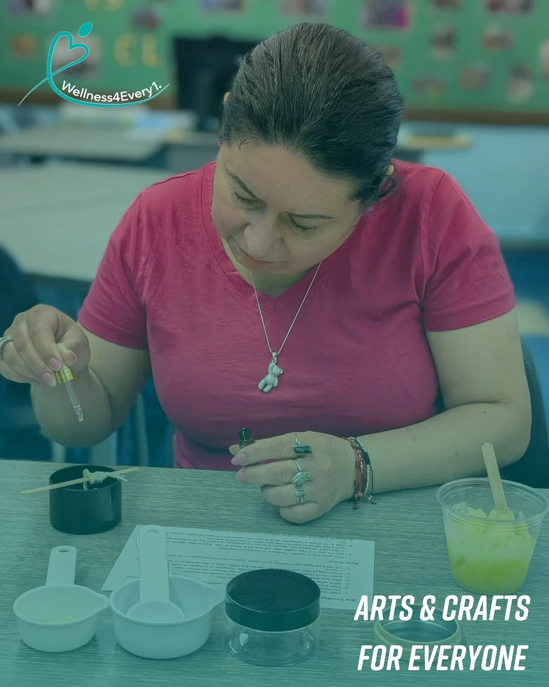 At Wellness4every1 we believe arts and crafts are for everyone! There are several mental and physical health benefits to this type of activity. From reducing stress and increasing social connection to improving fine motor skills, every person has som