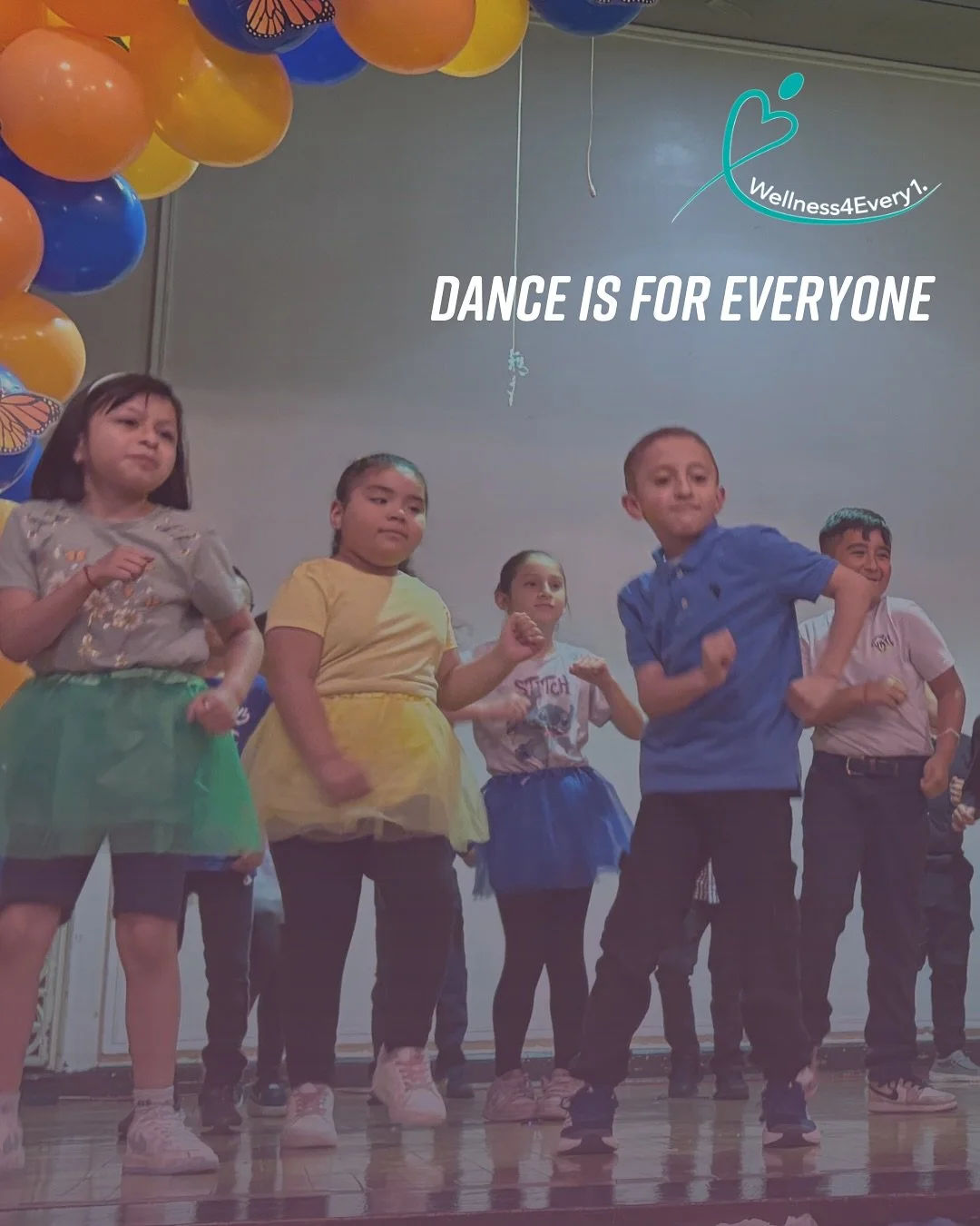 At Wellness4Every1 we know dance helps increase motivation and can even positively impact memory! 

We&rsquo;re always looking out for school partners who&rsquo;d like to bring dance programming to their students. 

Your continued support helps us of