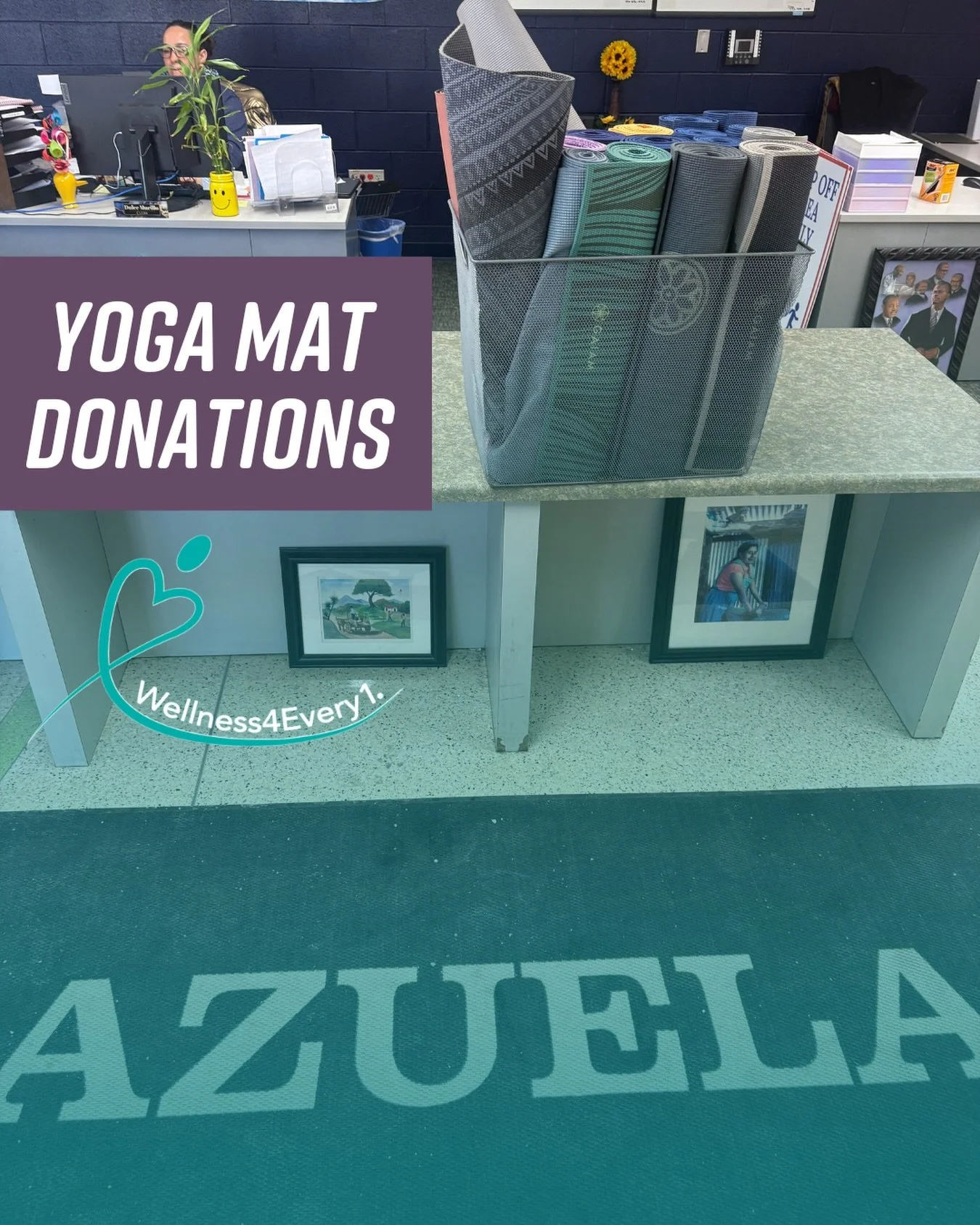 Now more than ever, we want to focus on our mission of enriching lives through the equitable programming and resources we provide. One of the ways we extend wellness into communities and schools is through donating yoga mats, workout benches, weights