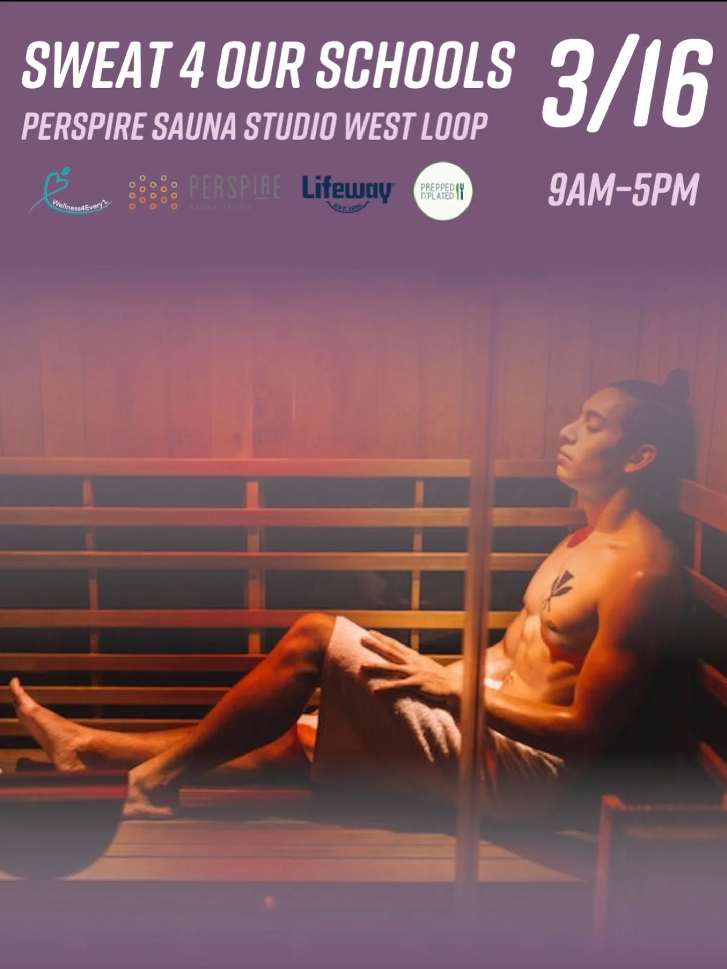 We hope everyone is having a safe St Patrick&rsquo;s Weekend! Join us tomorrow @perspiresaunastudio in West Loop to sweat out all the fun of this weekend and keep warm on what looks to be a cold and snowy March day!

Your $30 donation supports wellne