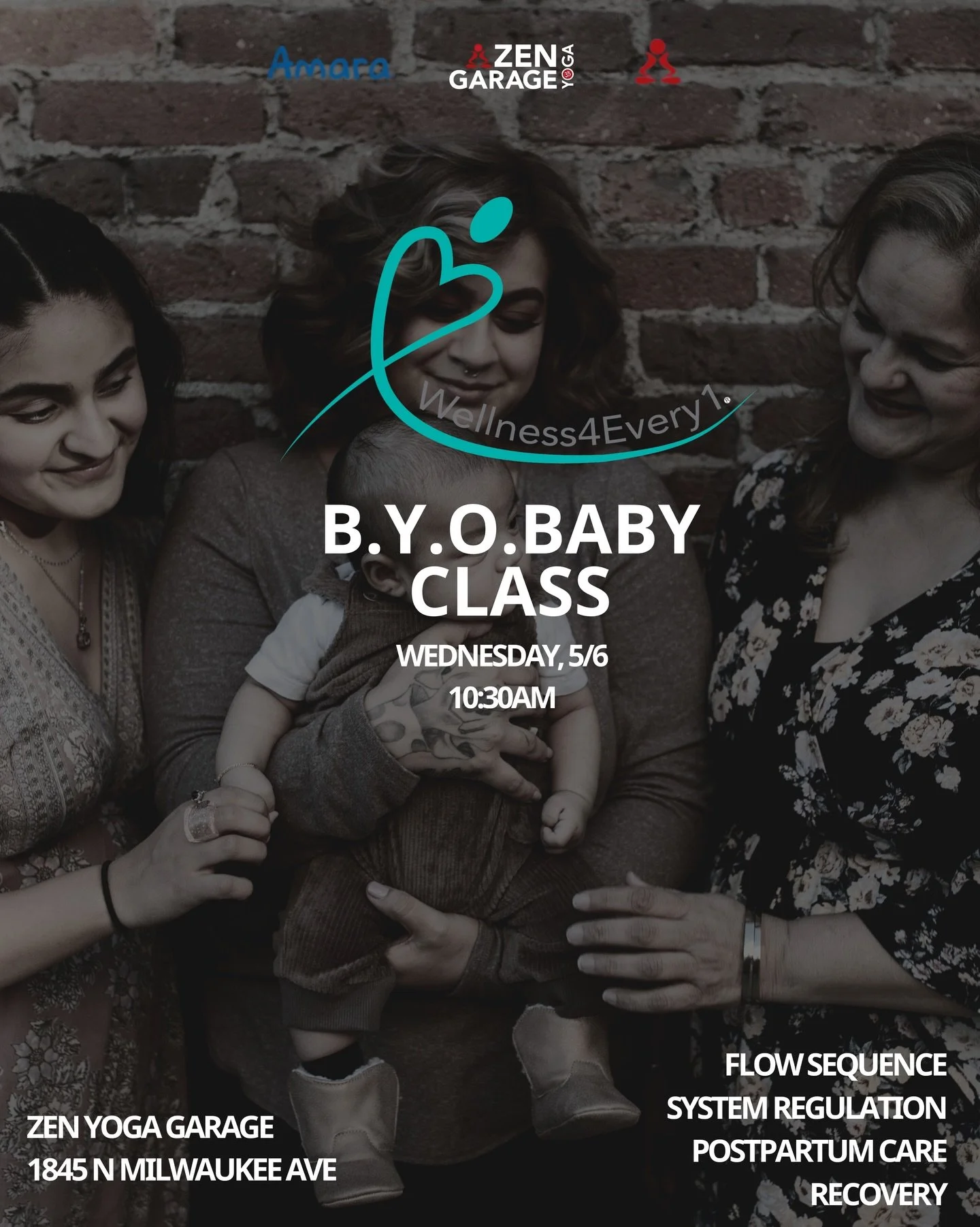 Join us @zenyogagarage for BYOBaby class! 💙

This flow sequence emphasizes nervous system regulation, postpartum care, and recovery. All the while also engaging your baby in play.

This event is sponsored by @amarababyfood and @gimmeseaweed 

Attend