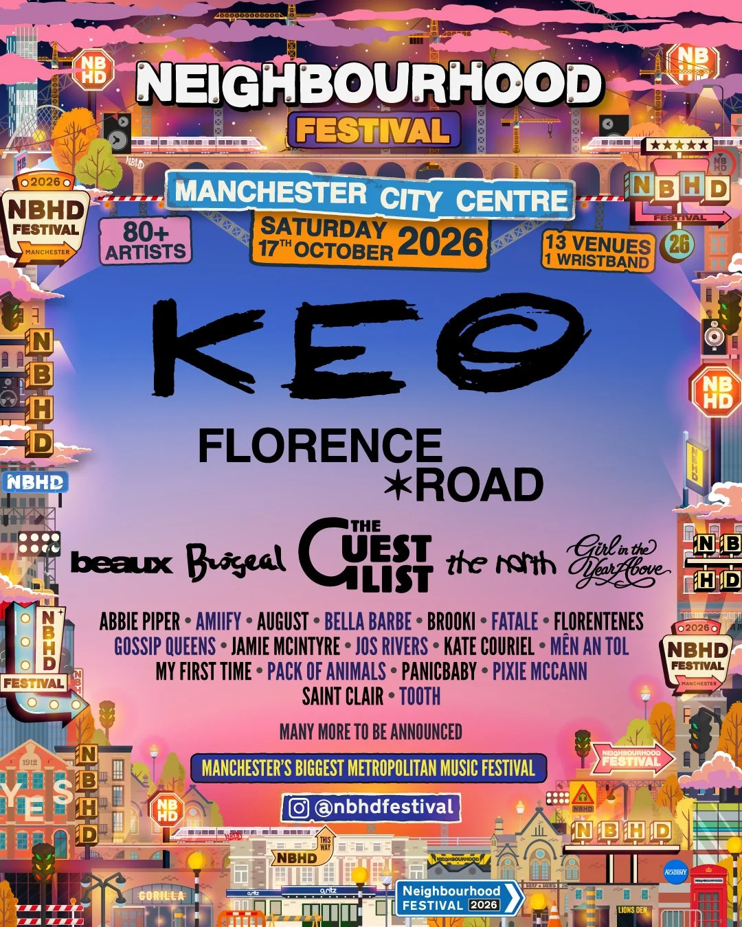 @girlintheyearabove included in the first wave of acts for this years @nbhdfestival 

Tickets will go on sale Friday 13th March at 10am
