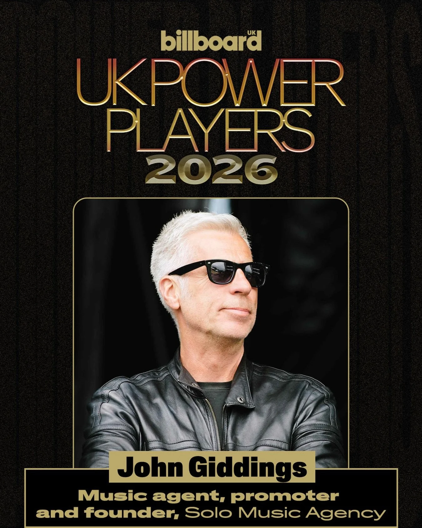 A huge congratulations to @johngiddings01 on being named in the @billboarduk Power Players 2026 list, recognising his contribution to artists and live music over more than four decades.

#PowerPlayers @billboard #JohnGiddings