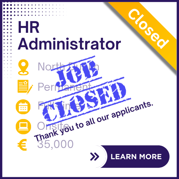 HR Administrator - North Dublin - Permanent
