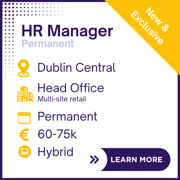 HRMDC2505- HR Manager - Dublin Central
