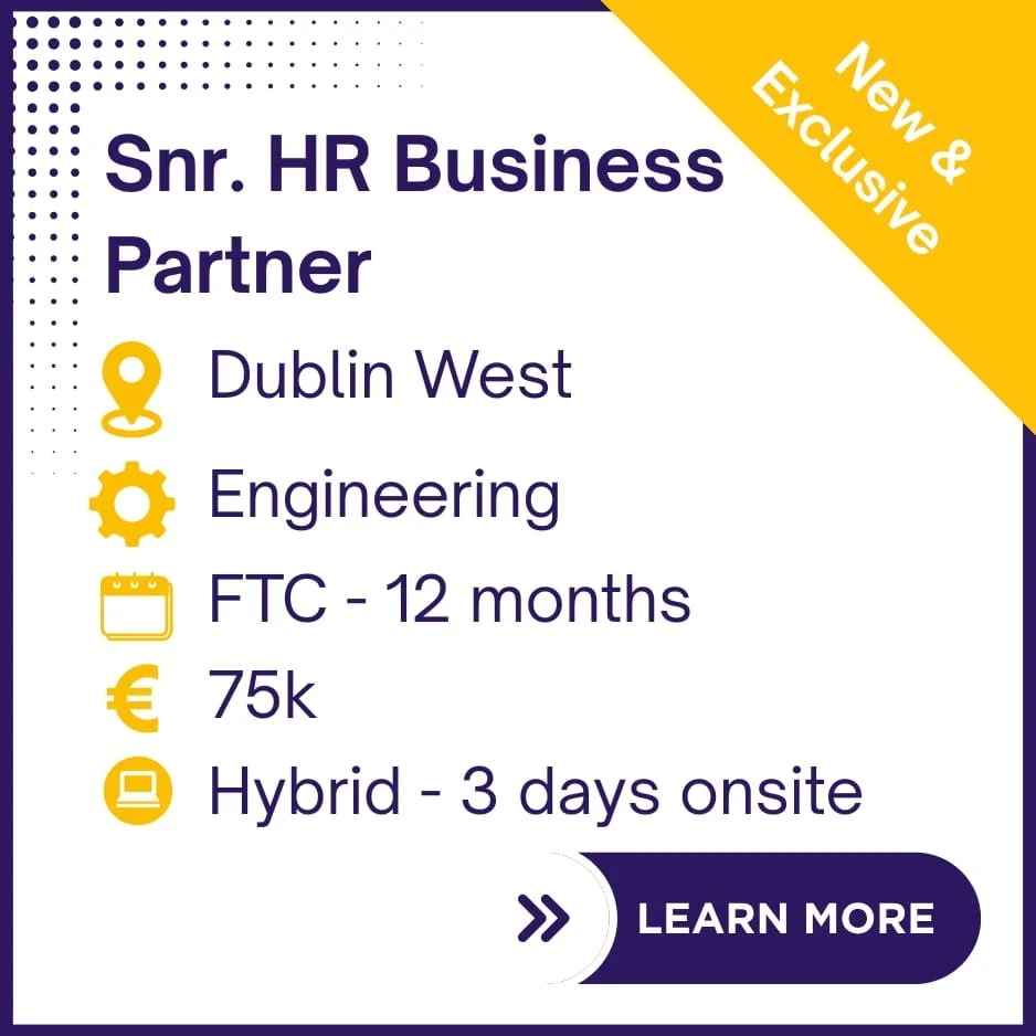 HR Business Partner - FTC 12 Months - Dublin West