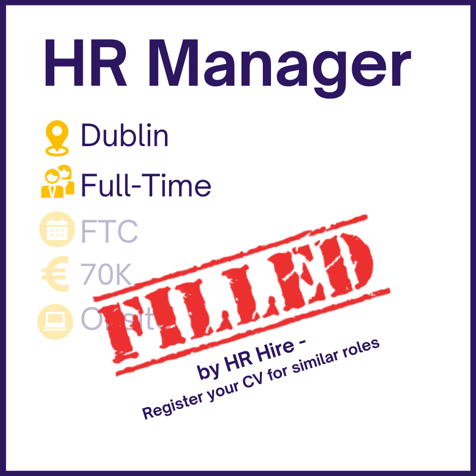 HR Manager - Dublin FTC