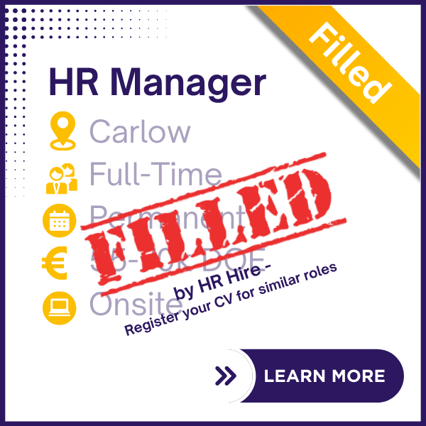 HRM3006 - HR Manager - Carlow