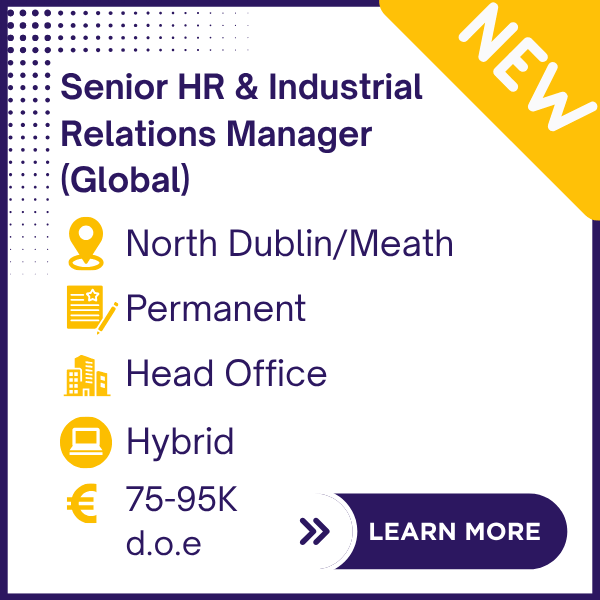 SHR1R1306-Senior HR &  Industrial Relations Manager
