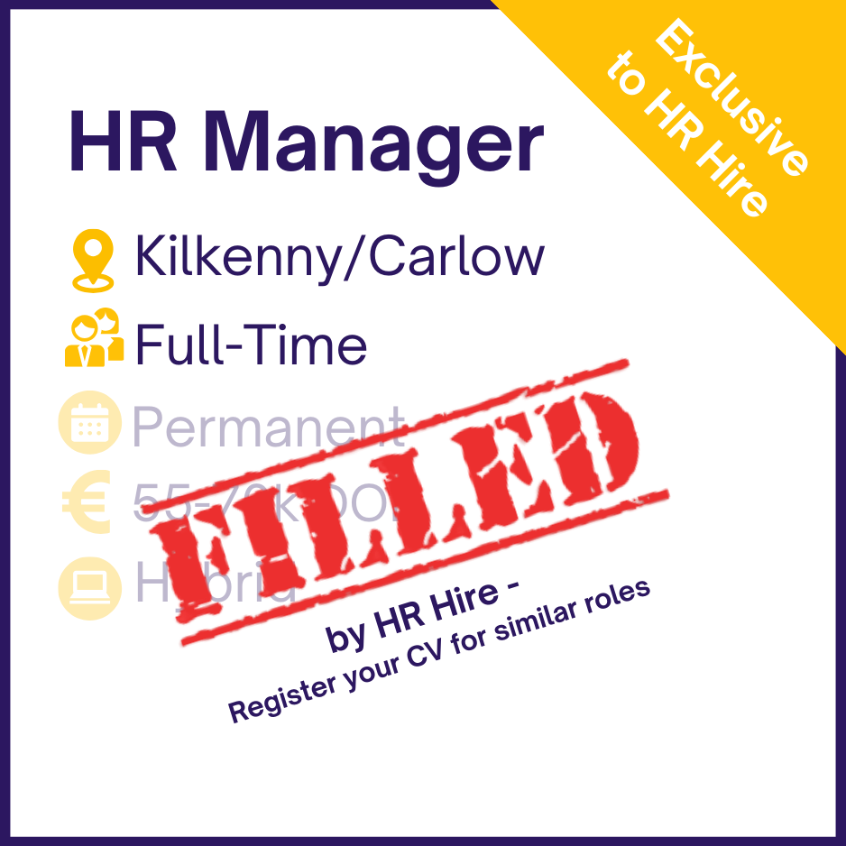 HR Manager - Kilkenny/Carlow
