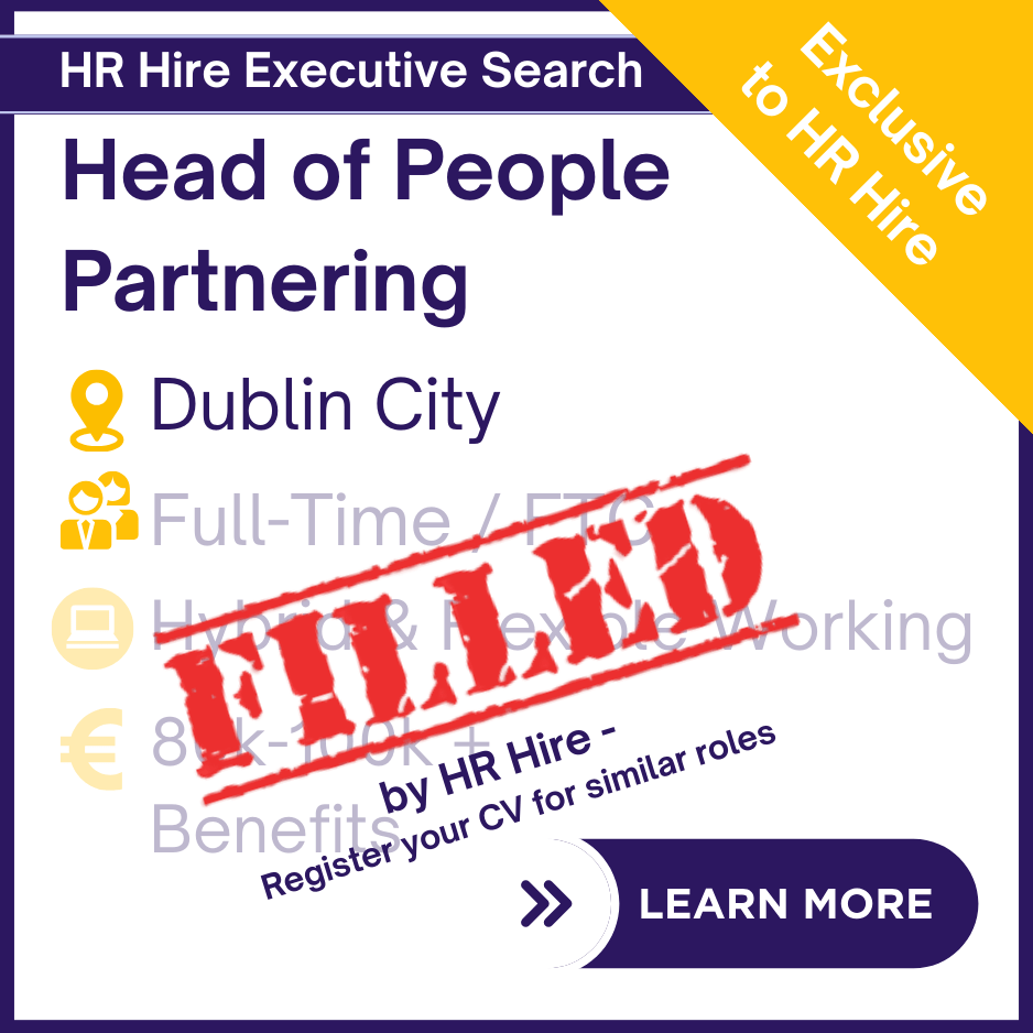 Head of People Partnering - Dublin City