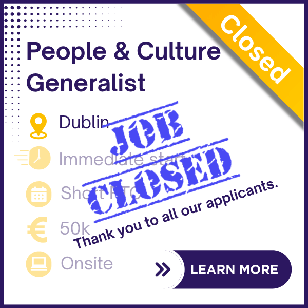 People and Culture Generalist - Dublin FTC