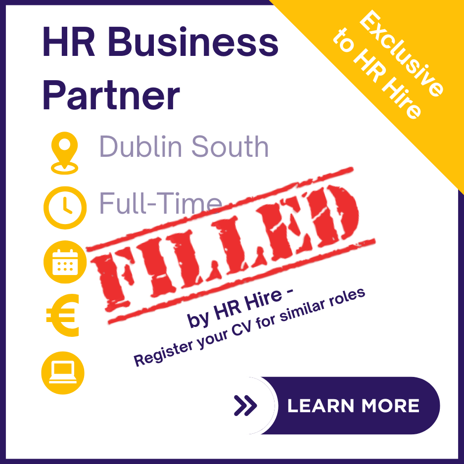 HR Business Partner - HR Job Dublin South