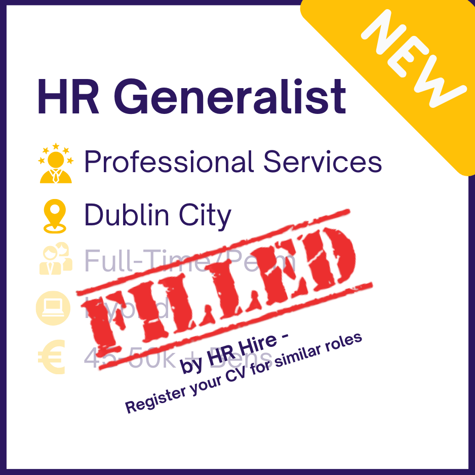 HR Generalist - Dublin City