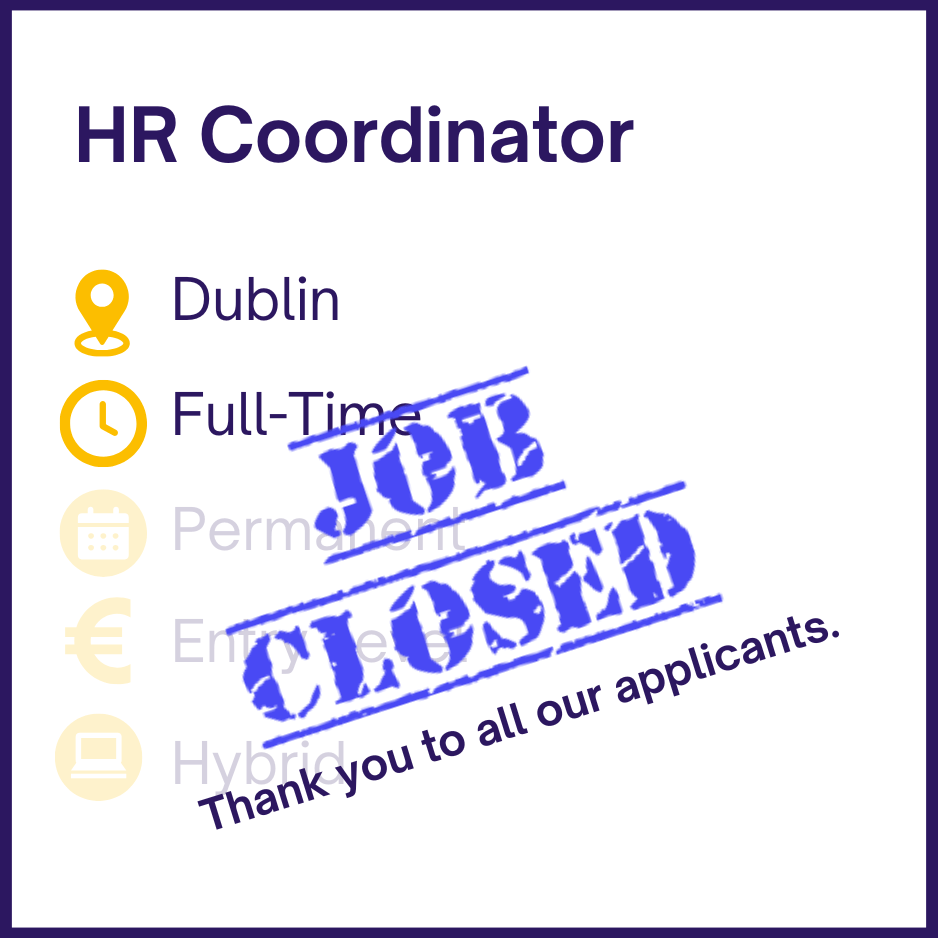 HR Coordinator - HR Job Dublin