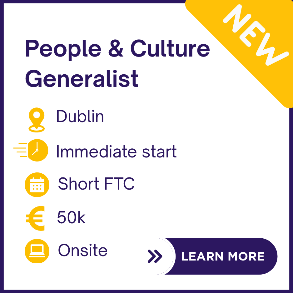 People and Culture Generalist - Dublin FTC
