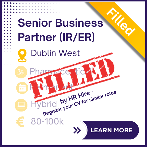 Senior Business Partner IR/ER - Dublin West