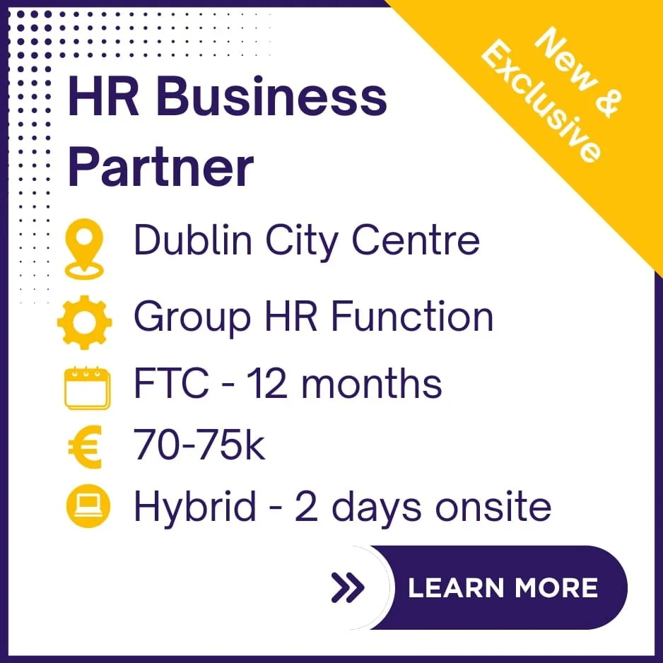 HR Business Partner - FTC 12 Months - Dublin South