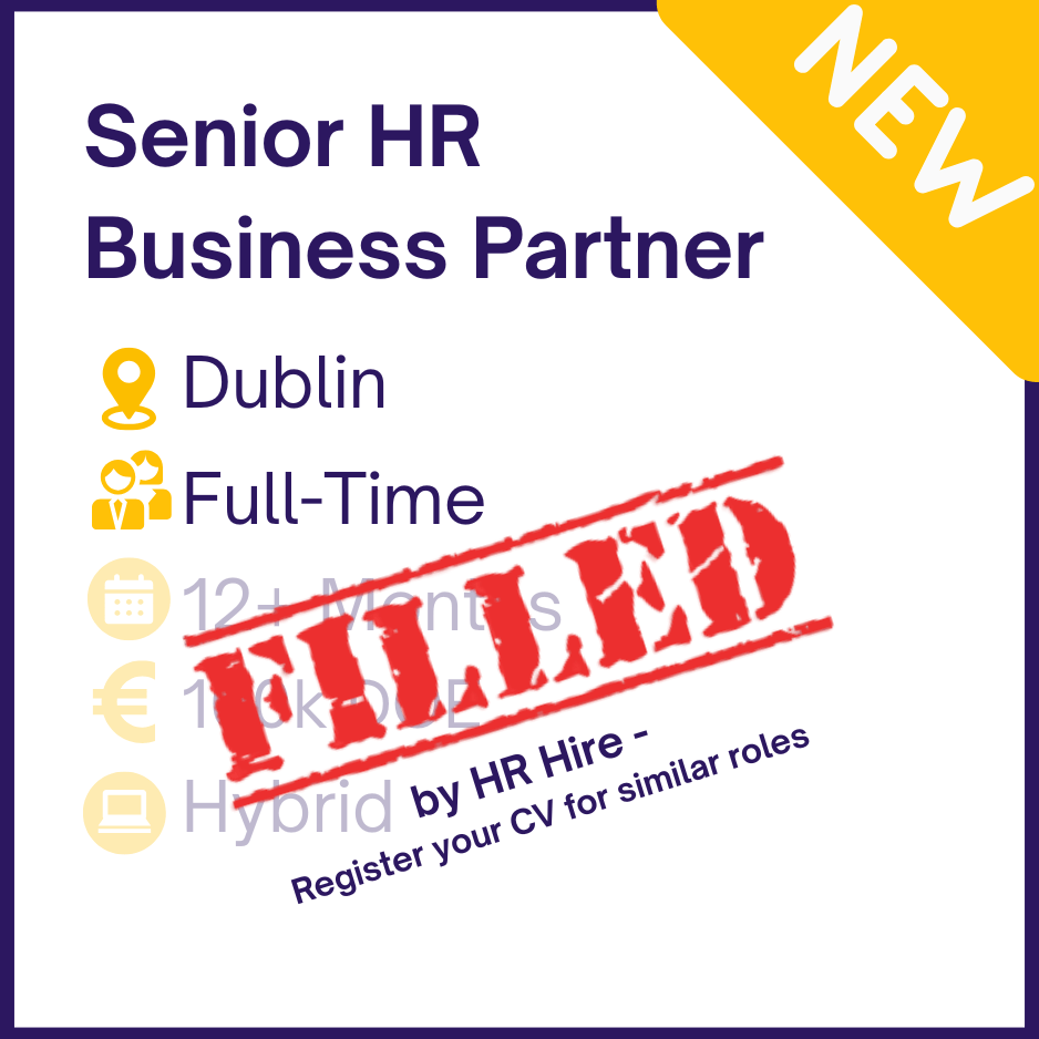 Senior HR Business Partner - Dublin FTC