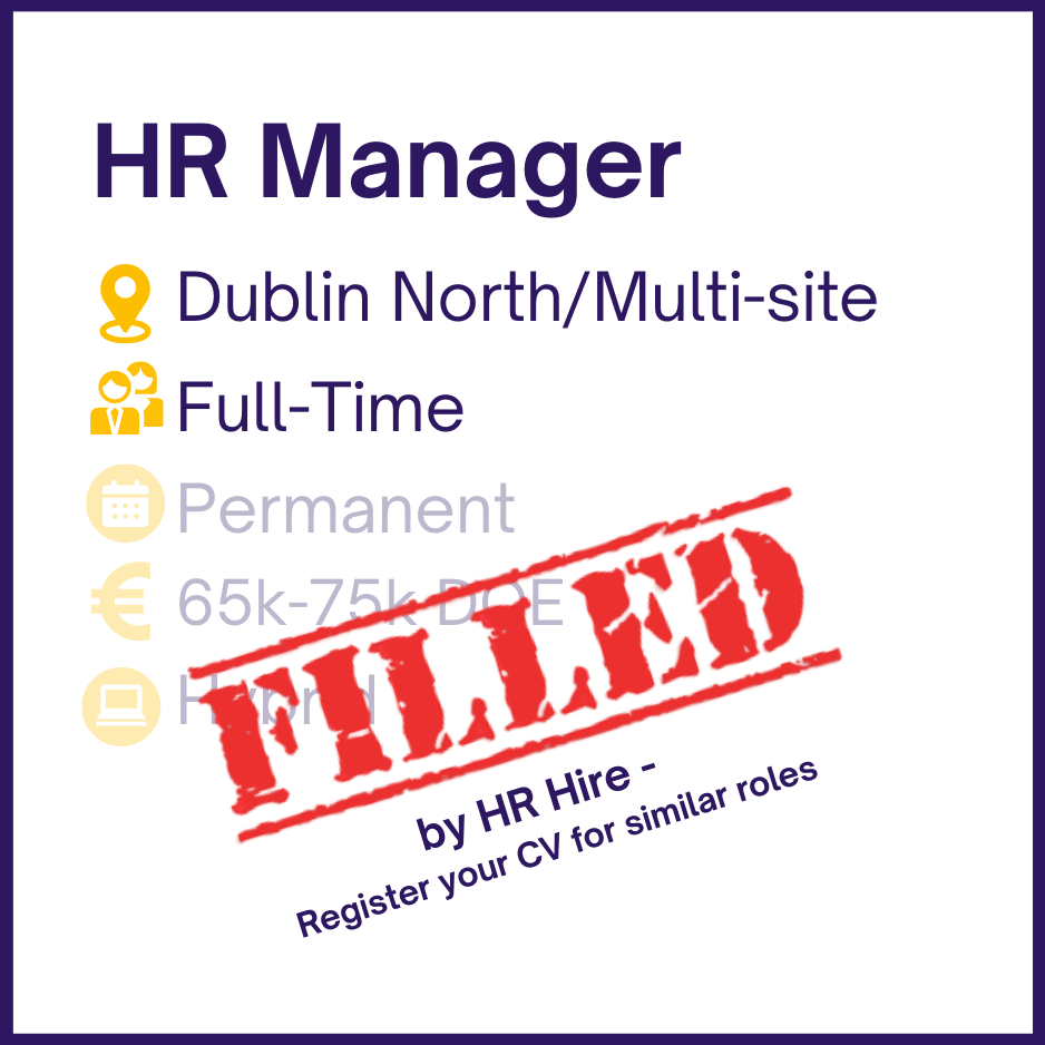 HR Manager - Dublin North/Multi-Site