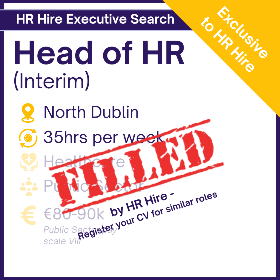Head of HR (Interim) - North Dublin