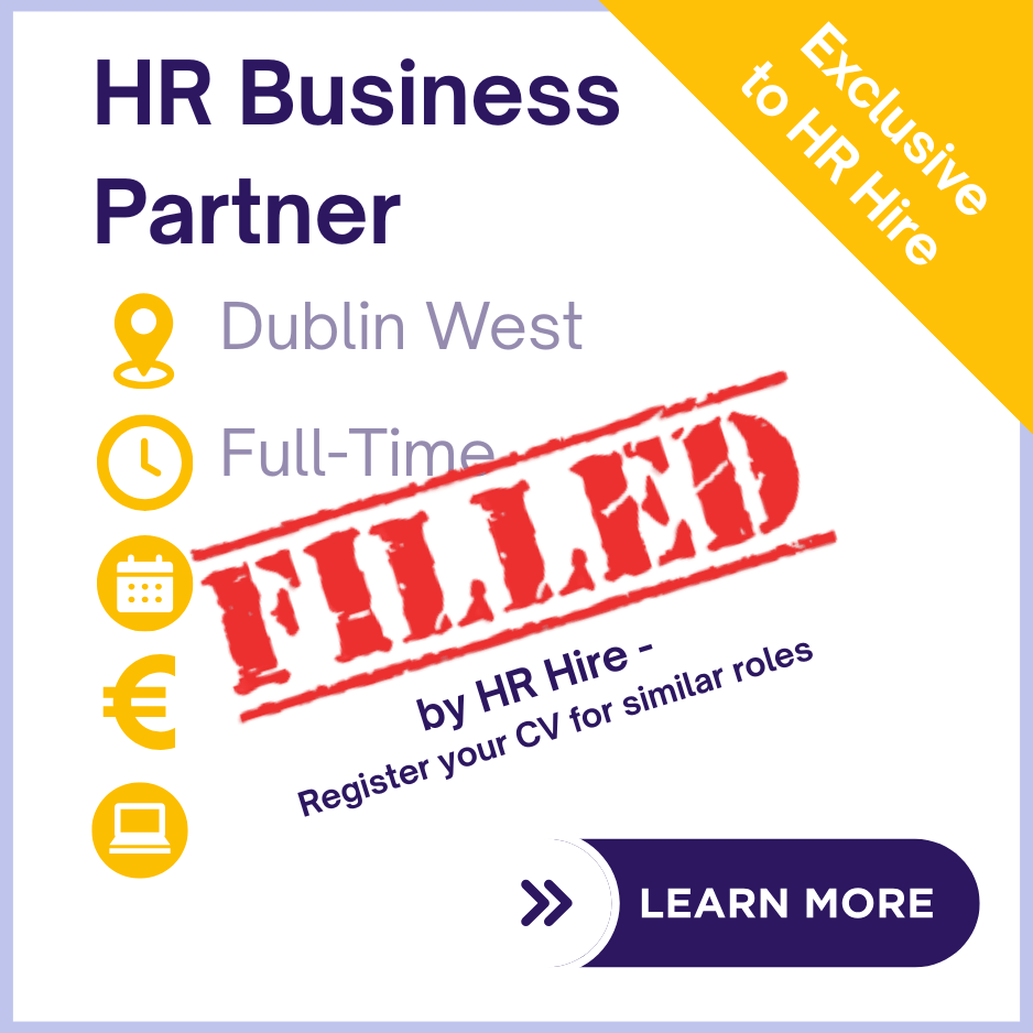 HR Business Partner - HR Job Dublin West