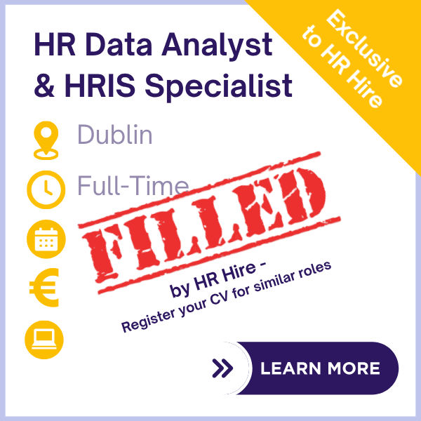 HR Data Analyst & HRIS Specialist - HR Job Dublin