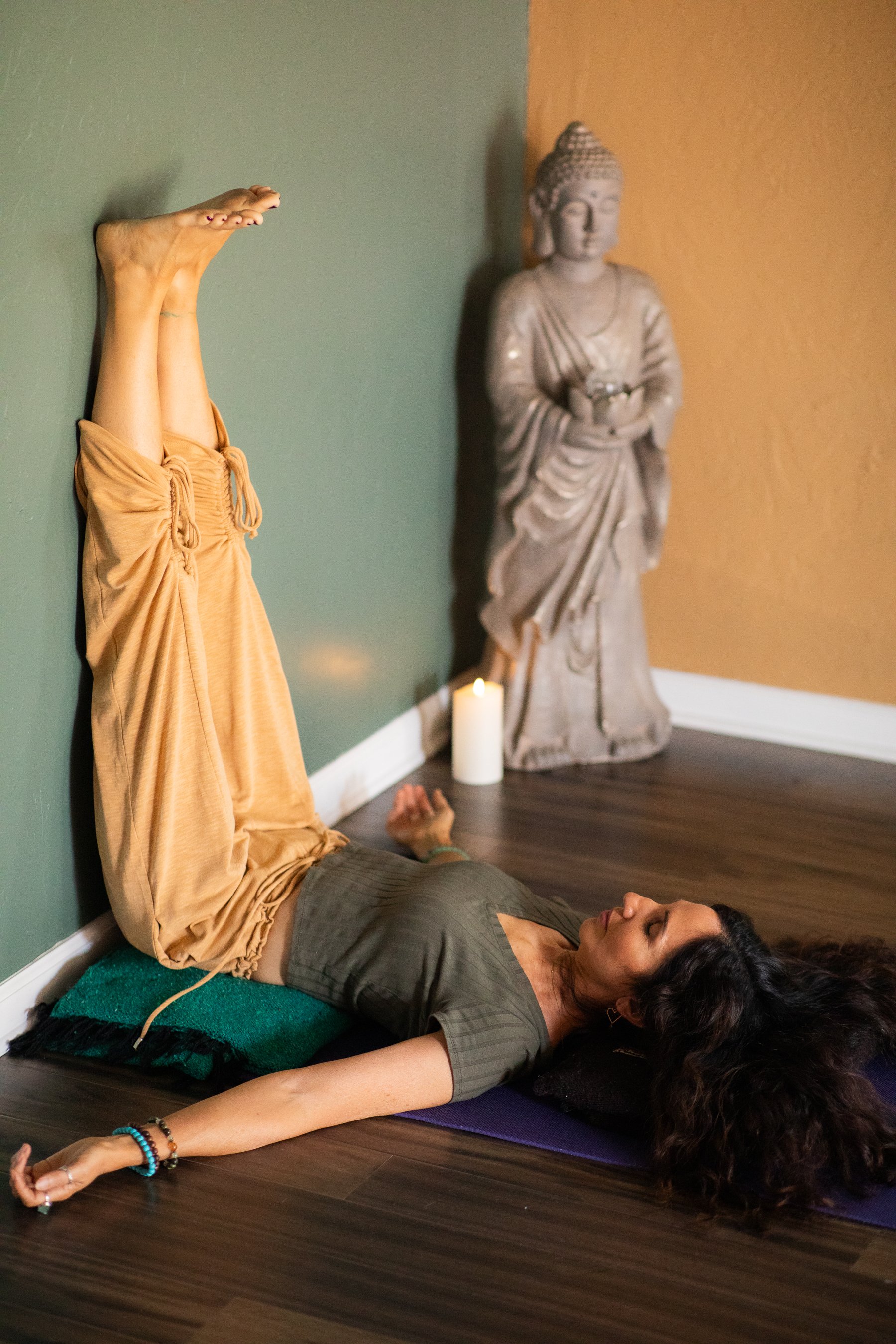 Legs Up the Wall: Why This Simple Yoga Pose Is So Restorative for Your Heart, Nervous System, and Circulation